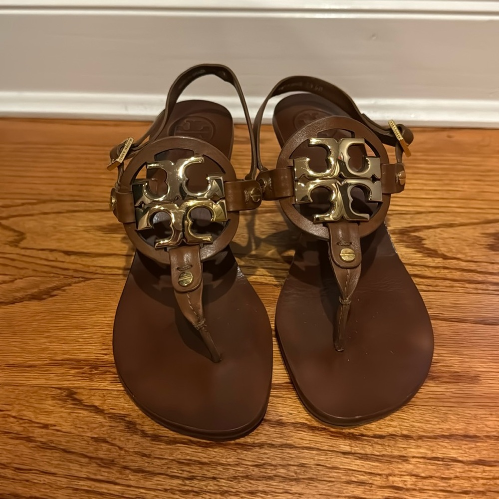 Tory Burch Brown Heeled Sandals